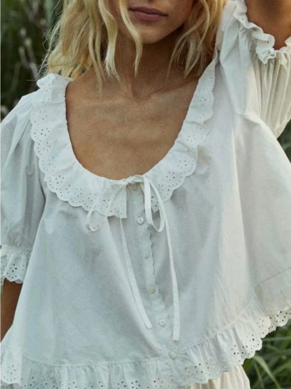 DOÉN “LAZULI” 🍃🤍🍃Top/Blouse, Beautiful, Size L - Picture 6 of 16